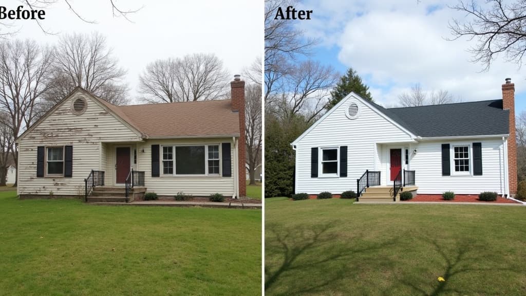 Traditional shake restoration on a waterfront property